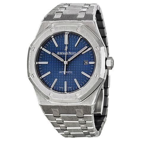 audemars piguet royal oak blue dial 15400|audemars piguet automatic royal oak.